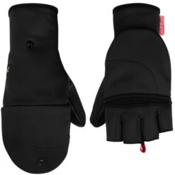 Salewa Sesvenna Fold Back Windstopper Gloves - Black Out 0910