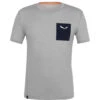 SALEWA Men's Pure Logo Pocket Am T-Shirt