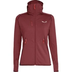 Salewa Agner Hybrid PL/DST Full-Zip Hoody Women - Syrah Melange 1575