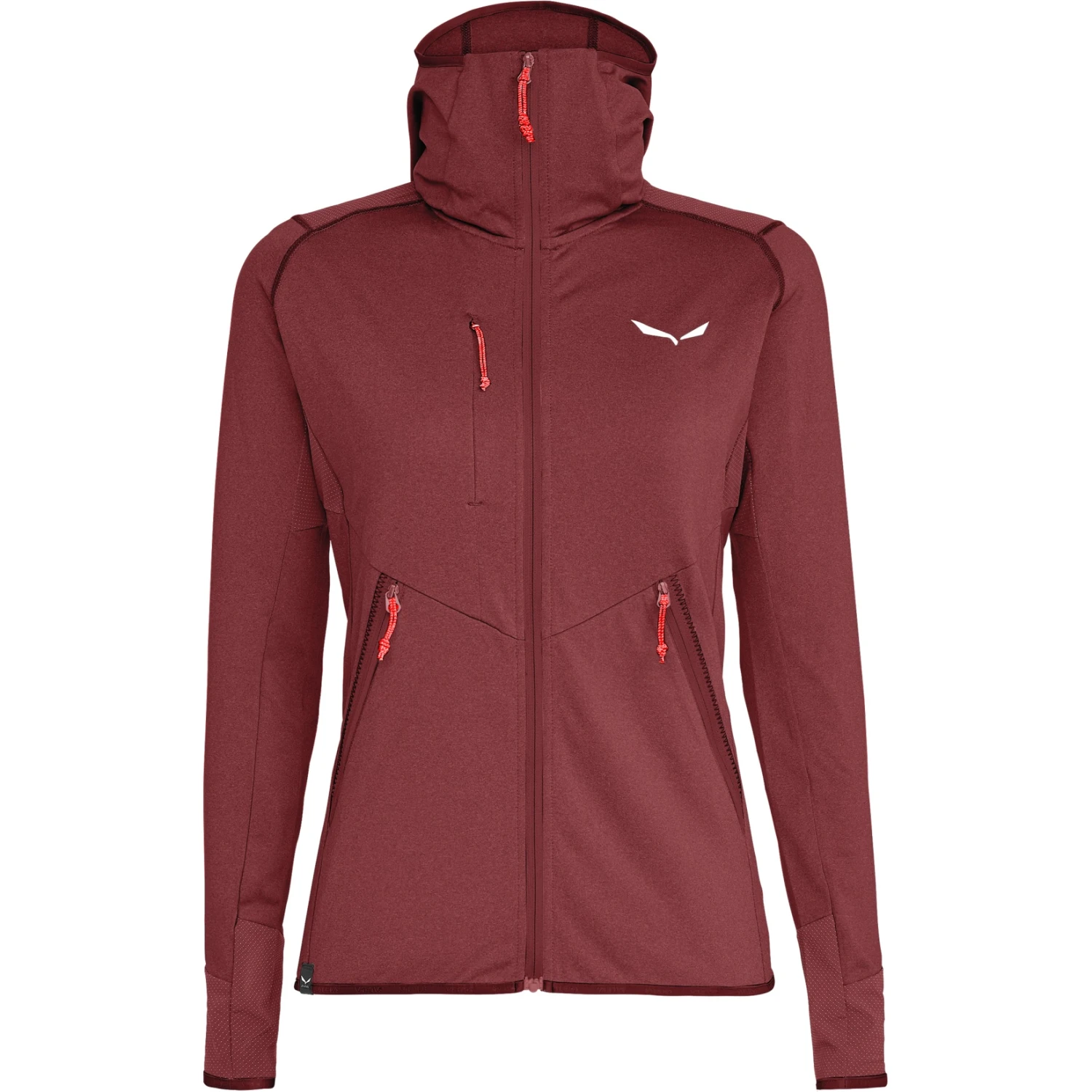 Salewa Agner Hybrid PL/DST Full-Zip Hoody Women - Syrah Melange 1575