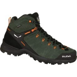 Salewa Alp Mate Mid Waterproof Hiking Shoes - Thyme/black 5400
