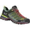 Salewa Mountain Trainer Lite GTX Hiking Shoes Women - Feld Green/fluo Coral 5585