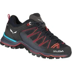 Salewa Mountain Trainer Lite Hiking Shoes Women - Premium Navy/fluo Coral 3993