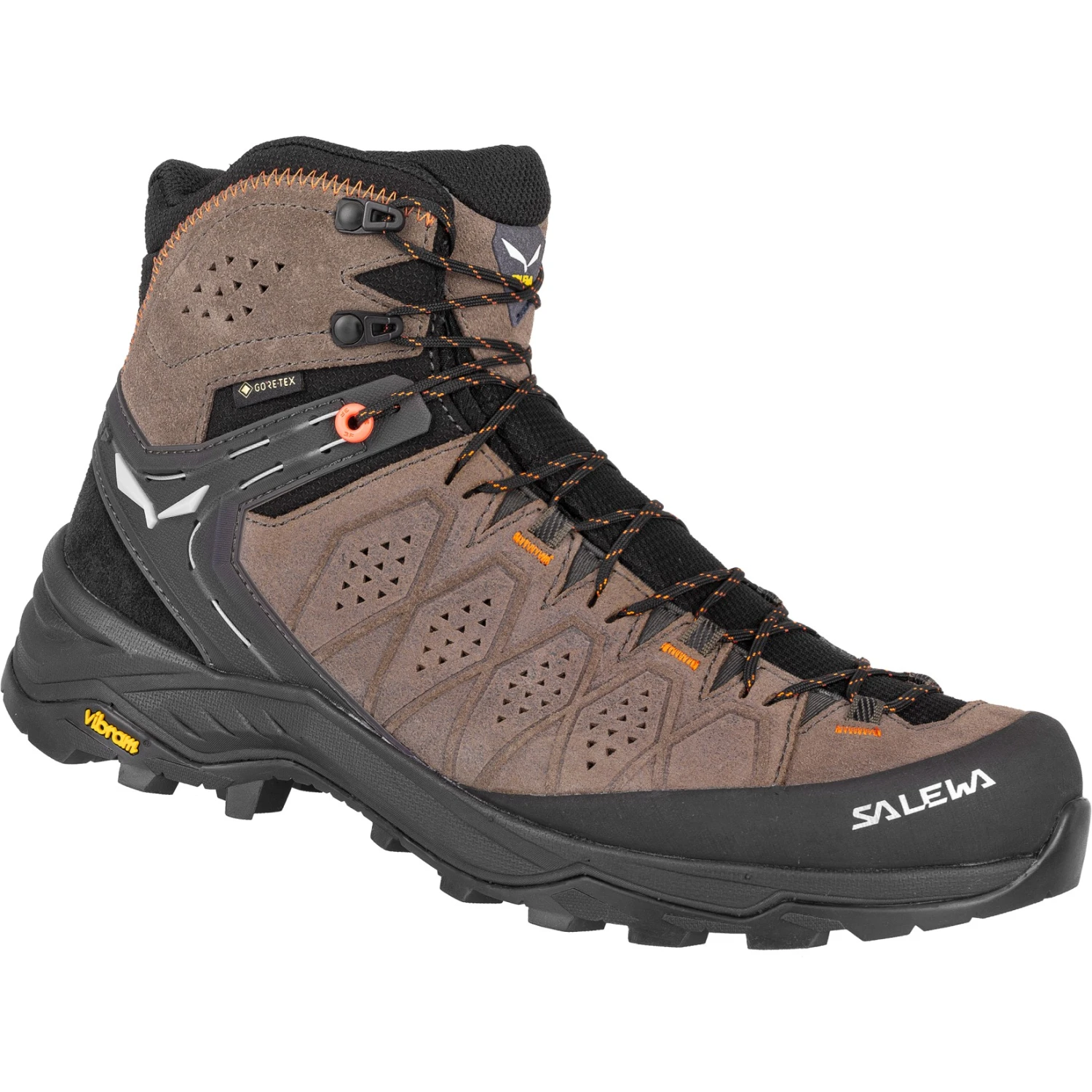 Salewa Alp Trainer 2 Mid GTX Hiking Shoes - Wallnut/fluo Orange 7512