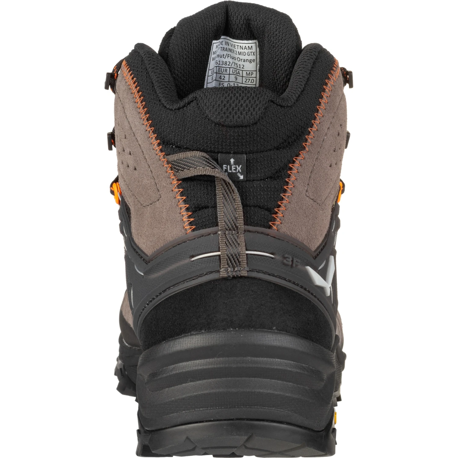 Salewa Alp Trainer 2 Mid GTX Hiking Shoes - Wallnut/fluo Orange 7512 - Image 5