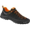 Salewa Wildfire Leather Approach Shoes - Black/fluo Orange 0938