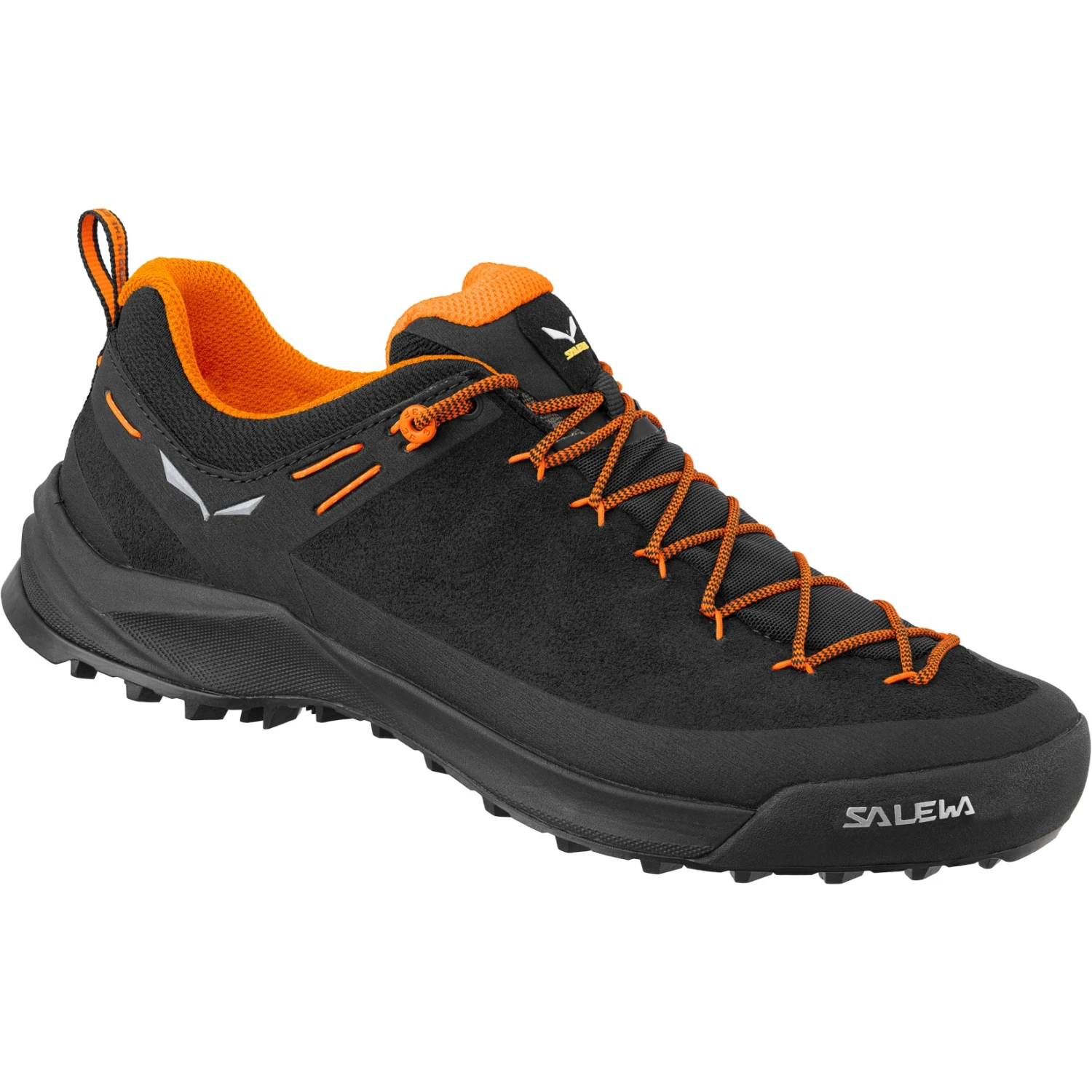 Salewa Wildfire Leather Approach Shoes - Black/fluo Orange 0938