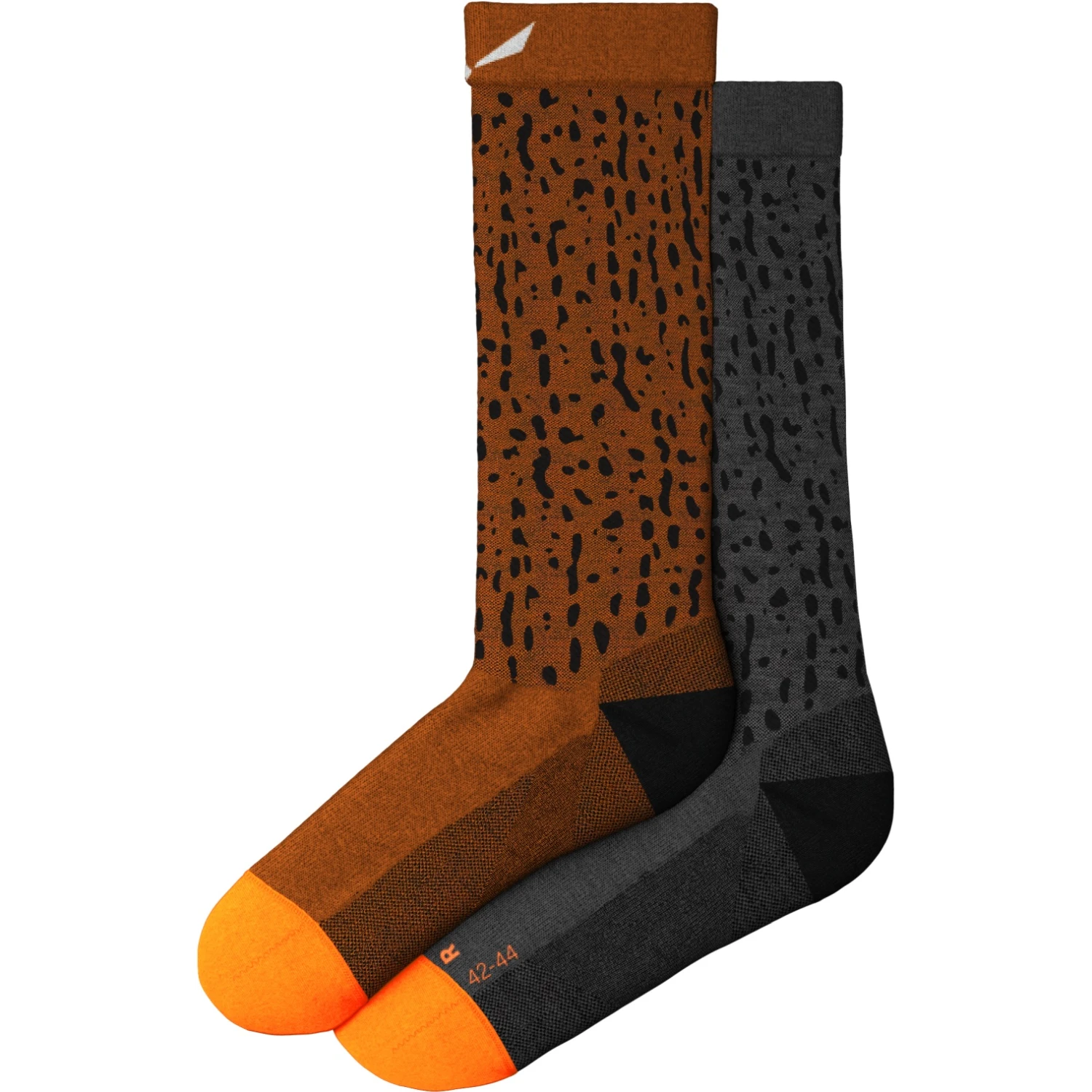 Salewa Mountain Trainer Salamander Alpine Merino Crew Socks - Medium Grey Melange 621 - Image 2