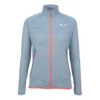 Salewa Pedroc Alpine Wool Full-Zip Jacket Women - Blue Fog Melange 6080