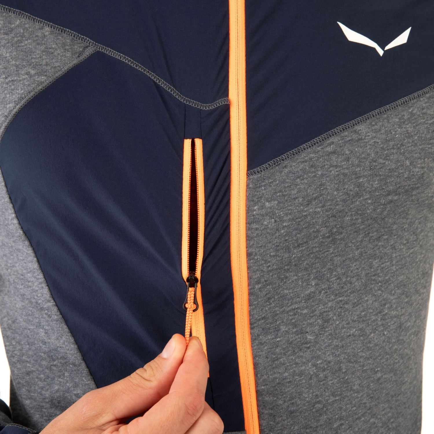 Salewa Puez 2 Dry Full-Zip Hoody - Navy Blazer 3961 - Image 3