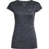 Salewa Puez Melange Dry T-Shirt Women - Premium Navy Melange 3986