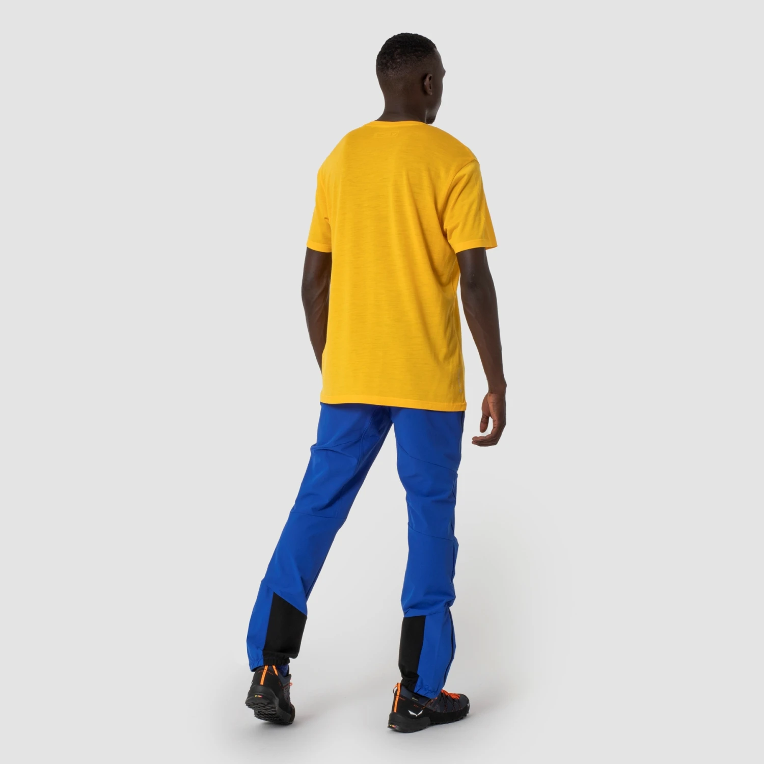 Salewa Pure Eagle Sketch Alpine Merino T-Shirt - Gold Melange 2196 - Image 3