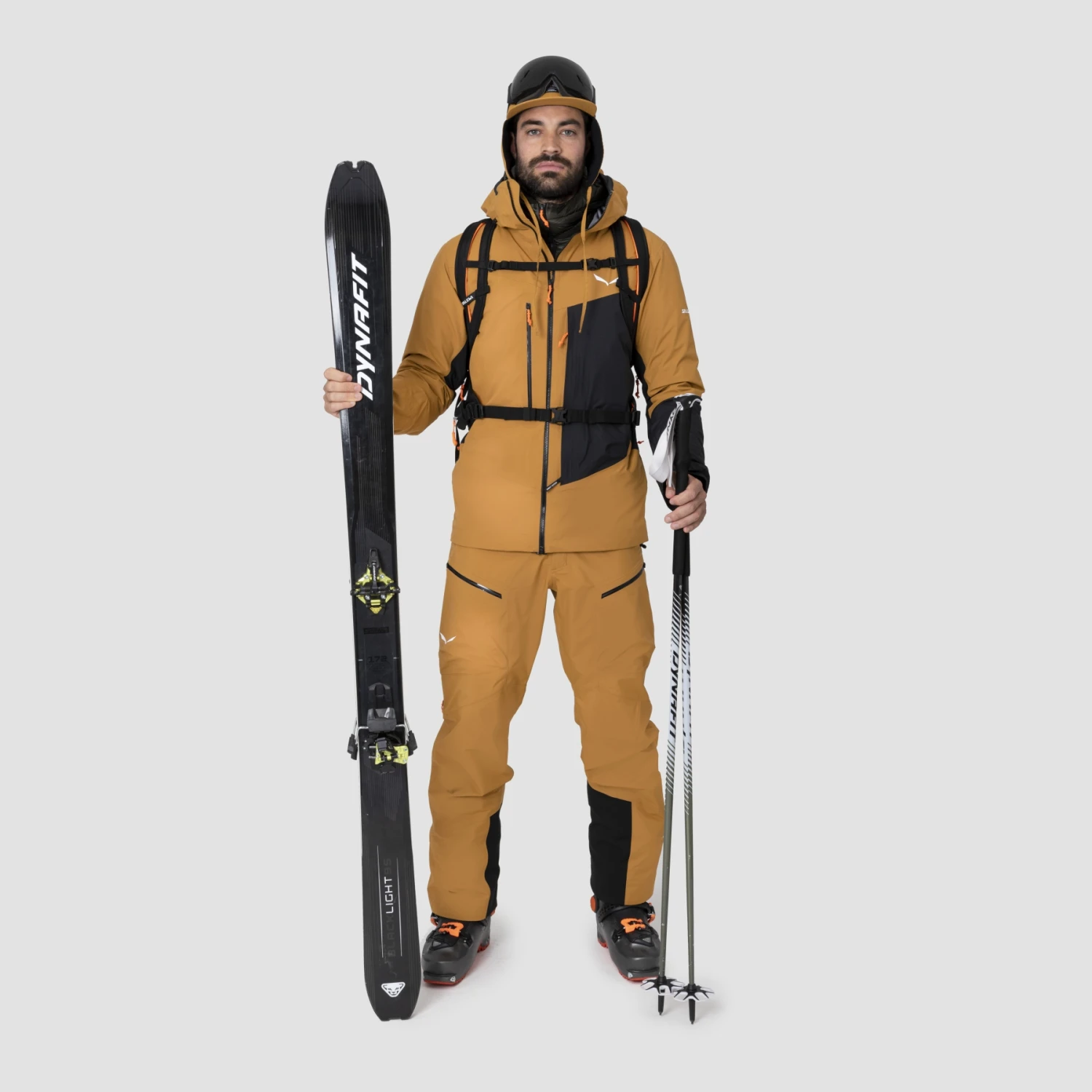 Salewa Sella Powertex 3-Layer Jacket - Golden Brown 7021 - Image 3