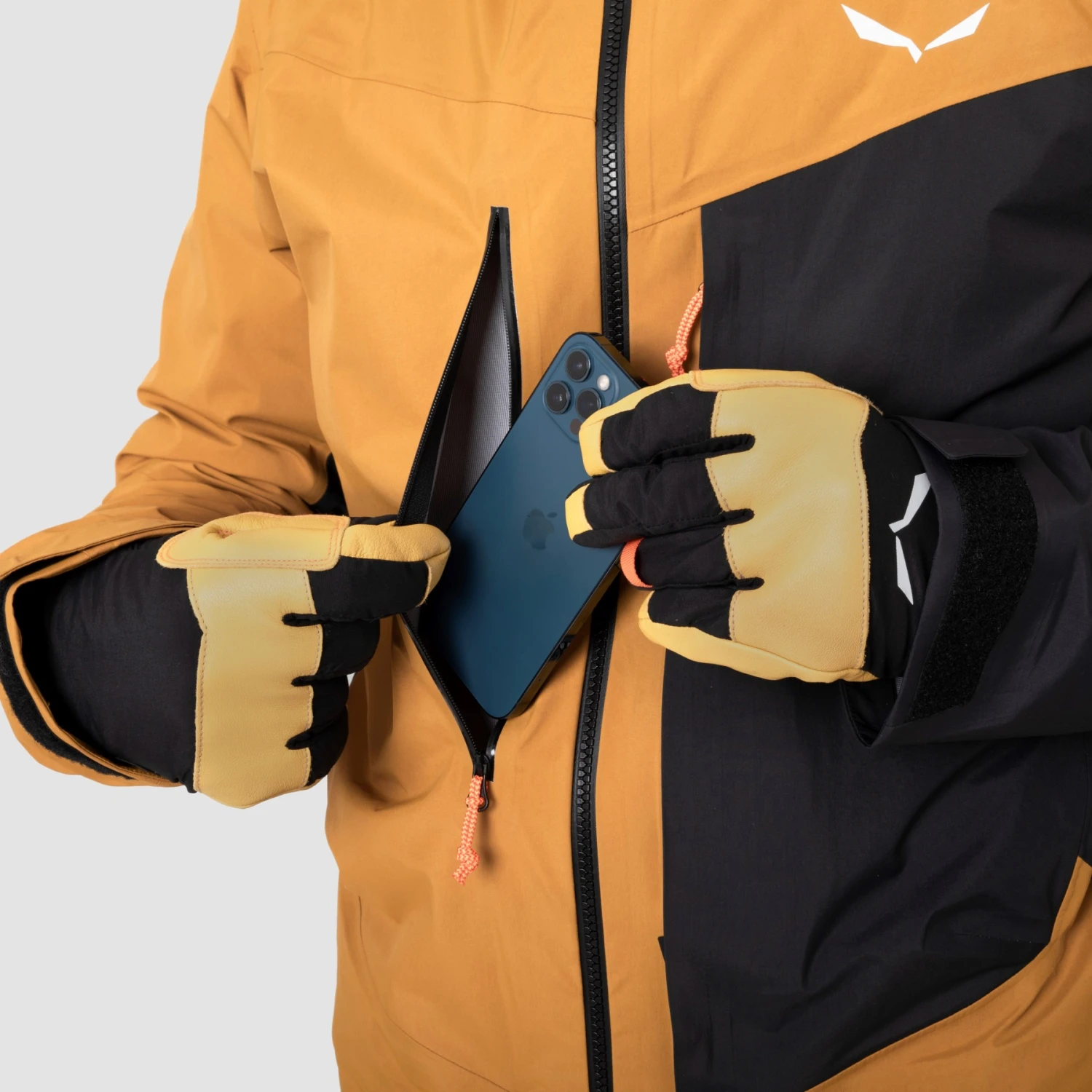 Salewa Sella Powertex 3-Layer Jacket - Golden Brown 7021 - Image 11